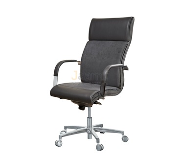 Кресло для руководителя Лондон/П комб. Кожа стандартная/база алюминий
