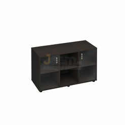 Кабинет руководителя Офисный шкаф низкий со стеклянными дверьми КМ-93879