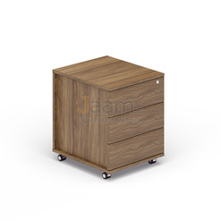 Мебель для персонала Офисная тумба мобильная 3 ящика (без ручек) UMP3B