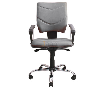 Кресло для персонала Spring Lux grey cfs silver