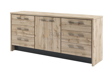 Кабинет руководителя Офисная тумба с 1 дверью и 6 ящиками Т-13-02