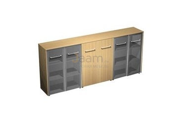 Кабинет руководителя Офисный шкаф комбинированный средний3