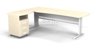 Мебель для персонала Угловое рабочее место на L-обр. каркасе левое B193/1