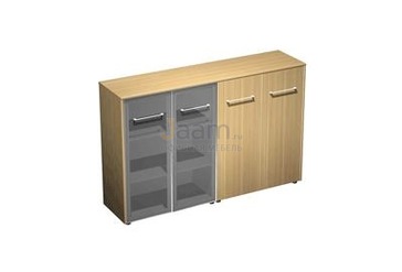 Кабинет руководителя Офисный шкаф комбинированный средний