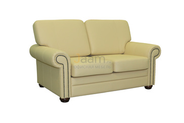 Офисный диван кожаный Латте