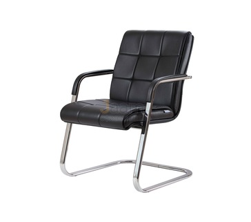 Офисный стул Верона/В кожа LUX стандарт/база хром